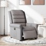 Sillón reclinable eléctrico tela gris taupé en Sillones | Comprar online en Foru.es