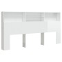 Mueble cabecero blanco brillante 200x19x103,5 cm de vidaXL, Cabeceros y pies de cama - Ref: Foro24-811895, Precio: 86,08 €, D...
