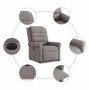 Sillón reclinable eléctrico tela gris taupé en Sillones | Comprar online en Foru.es
