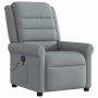 Sillón reclinable de masaje eléctrico tela gris claro en Sillones | Comprar online en Foru.es