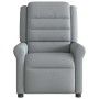 Sillón reclinable de masaje eléctrico tela gris claro en Sillones | Comprar online en Foru.es