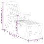 Tumbona plegable polipropileno verde de vidaXL, Tumbonas - Ref: Foro24-318223, Precio: 166,64 €, Descuento: %