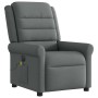 Sillón reclinable de masaje eléctrico tela gris oscuro en Sillones | Comprar online en Foru.es