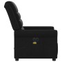 Sillón reclinable de masaje eléctrico tela negro en Sillones | Comprar online en Foru.es