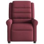 Sillón de masaje reclinable eléctrico tela rojo tinto en Sillones | Comprar online en Foru.es