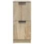 Aparadores 2 uds madera contrachapada roble Sonoma 30x30x70 cm de vidaXL, Aparadores - Ref: Foro24-811176, Precio: 71,17 €, D...