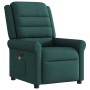 Sillón reclinable de masaje eléctrico tela verde oscuro en Sillones | Comprar online en Foru.es