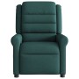 Sillón reclinable de masaje eléctrico tela verde oscuro en Sillones | Comprar online en Foru.es
