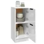 Aparadores 2 uds madera contrachapada blanco brillo 30x30x70 cm de vidaXL, Aparadores - Ref: Foro24-811182, Precio: 94,66 €, ...