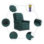 Sillón reclinable de masaje eléctrico tela verde oscuro en Sillones | Comprar online en Foru.es