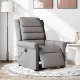 Sillón reclinable de masaje eléctrico tela gris taupe en Sillones | Comprar online en Foru.es