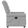 Sillón reclinable de masaje eléctrico tela gris nube en Sillones | Comprar online en Foru.es