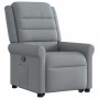Sillón reclinable elevable de tela gris claro en Sillones | Comprar online en Foru.es