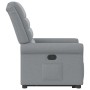 Sillón reclinable elevable de tela gris claro en Sillones | Comprar online en Foru.es