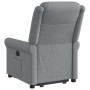 Sillón reclinable elevable de tela gris claro en Sillones | Comprar online en Foru.es