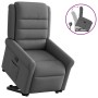 Sillón reclinable elevable de tela gris oscuro en Sillones | Comprar online en Foru.es
