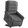 Sillón reclinable elevable de tela gris oscuro en Sillones | Comprar online en Foru.es