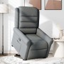 Sillón reclinable elevable de tela gris oscuro en Sillones | Comprar online en Foru.es