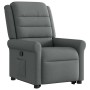 Sillón reclinable elevable de tela gris oscuro en Sillones | Comprar online en Foru.es
