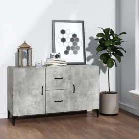 Aparador de madera de ingeniería gris hormigón 100x36x60 cm de vidaXL, Aparadores - Ref: Foro24-812523, Precio: 83,72 €, Desc...