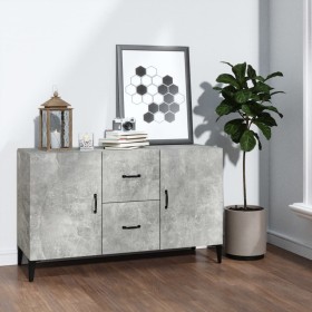 Aparador de madera de ingeniería gris hormigón 100x36x60 cm de vidaXL, Aparadores - Ref: Foro24-812523, Precio: 85,70 €, Desc...