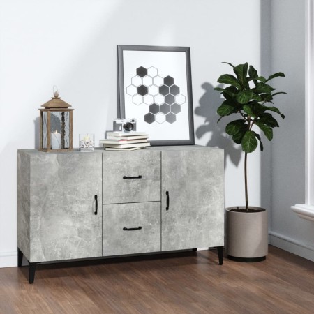 Aparador de madera de ingeniería gris hormigón 100x36x60 cm de vidaXL, Aparadores - Ref: Foro24-812523, Precio: 85,70 €, Desc...