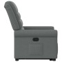 Sillón reclinable elevable de tela gris oscuro en Sillones | Comprar online en Foru.es
