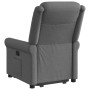 Sillón reclinable elevable de tela gris oscuro en Sillones | Comprar online en Foru.es