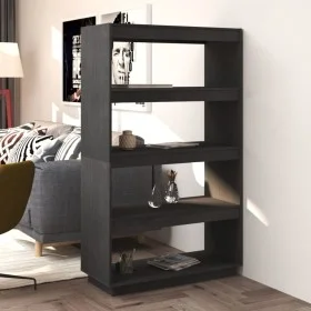 Estantería/divisor de espacios madera pino gris 80x35x135 cm de vidaXL, Librerías y estanterías - Ref: Foro24-810891, Precio:...
