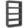 Estantería/divisor de espacios madera pino gris 80x35x135 cm de vidaXL, Librerías y estanterías - Ref: Foro24-810891, Precio:...