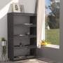 Estantería/divisor de espacios madera pino gris 80x35x135 cm de vidaXL, Librerías y estanterías - Ref: Foro24-810891, Precio:...