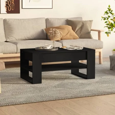 Mesa de centro madera contrachapada negro 102x55x45 cm de vidaXL, Mesas de centro - Ref: Foro24-810900, Precio: 72,38 €, Desc...