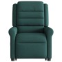 Sillón reclinable elevable tela verde oscuro en Sillones | Comprar online en Foru.es