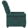 Sillón reclinable elevable tela verde oscuro en Sillones | Comprar online en Foru.es