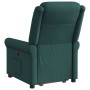 Sillón reclinable elevable tela verde oscuro en Sillones | Comprar online en Foru.es