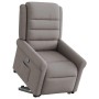 Sillón reclinable elevable tela gris taupe en Sillones | Comprar online en Foru.es
