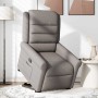Sillón reclinable elevable tela gris taupe en Sillones | Comprar online en Foru.es