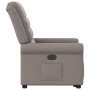 Sillón reclinable elevable tela gris taupe en Sillones | Comprar online en Foru.es