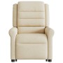 Sillón reclinable elevable de tela color crema en Sillones | Comprar online en Foru.es