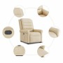 Sillón reclinable elevable de tela color crema en Sillones | Comprar online en Foru.es