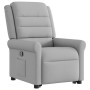 Sillón reclinable elevable de tela gris nube en Sillones | Comprar online en Foru.es
