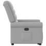 Sillón reclinable elevable de tela gris nube en Sillones | Comprar online en Foru.es