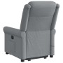 Sillón de masaje reclinable de pie de tela gris claro en Sillones | Comprar online en Foru.es