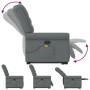 Silla de masaje reclinable de pie de tela gris oscuro en Sillones | Comprar online en Foru.es