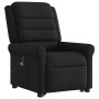 Sillón reclinable de masaje elevable tela negro en Sillones | Comprar online en Foru.es