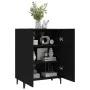 Schwarzes Sperrholz-Sideboard 70x34x90 cm von vidaXL, Sideboards - Ref: Foro24-812106, Preis: 75,02 €, Rabatt: %