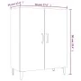 Schwarzes Sperrholz-Sideboard 70x34x90 cm von vidaXL, Sideboards - Ref: Foro24-812106, Preis: 75,02 €, Rabatt: %