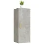 Armario de pared contrachapada gris hormigón 34,5x34x90 cm de vidaXL, Estantes y estanterías - Ref: Foro24-812433, Precio: 45...
