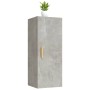 Armario de pared contrachapada gris hormigón 34,5x34x90 cm de vidaXL, Estantes y estanterías - Ref: Foro24-812433, Precio: 45...