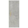 Armario de pared contrachapada gris hormigón 34,5x34x90 cm de vidaXL, Estantes y estanterías - Ref: Foro24-812433, Precio: 45...